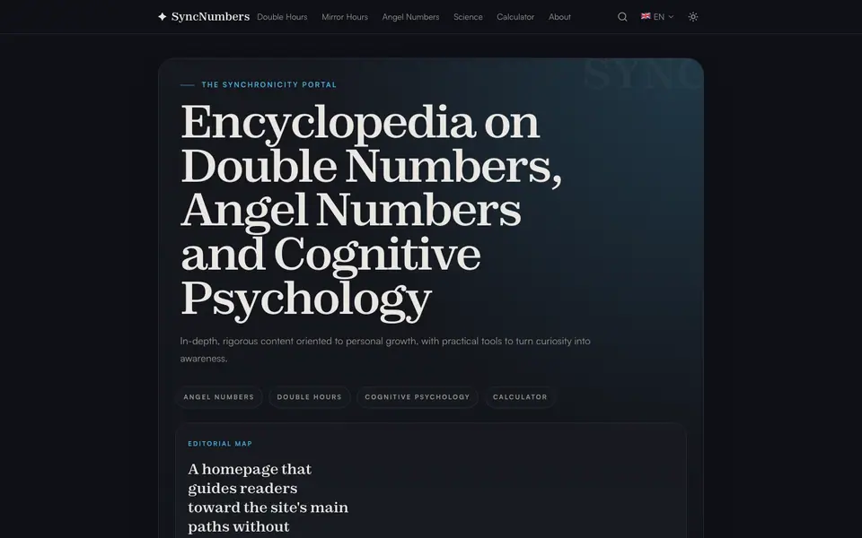 SyncNumbers: desktop experience